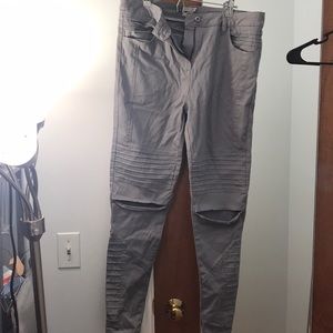 ASOS Biker Pants with Knee Holes